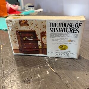 X-Acto House of Miniatures 40017 Chippendale Desk Kit 1:12 Scale NOS